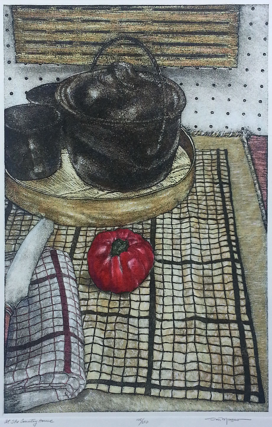 Fresh Picked Etching by Don Magno