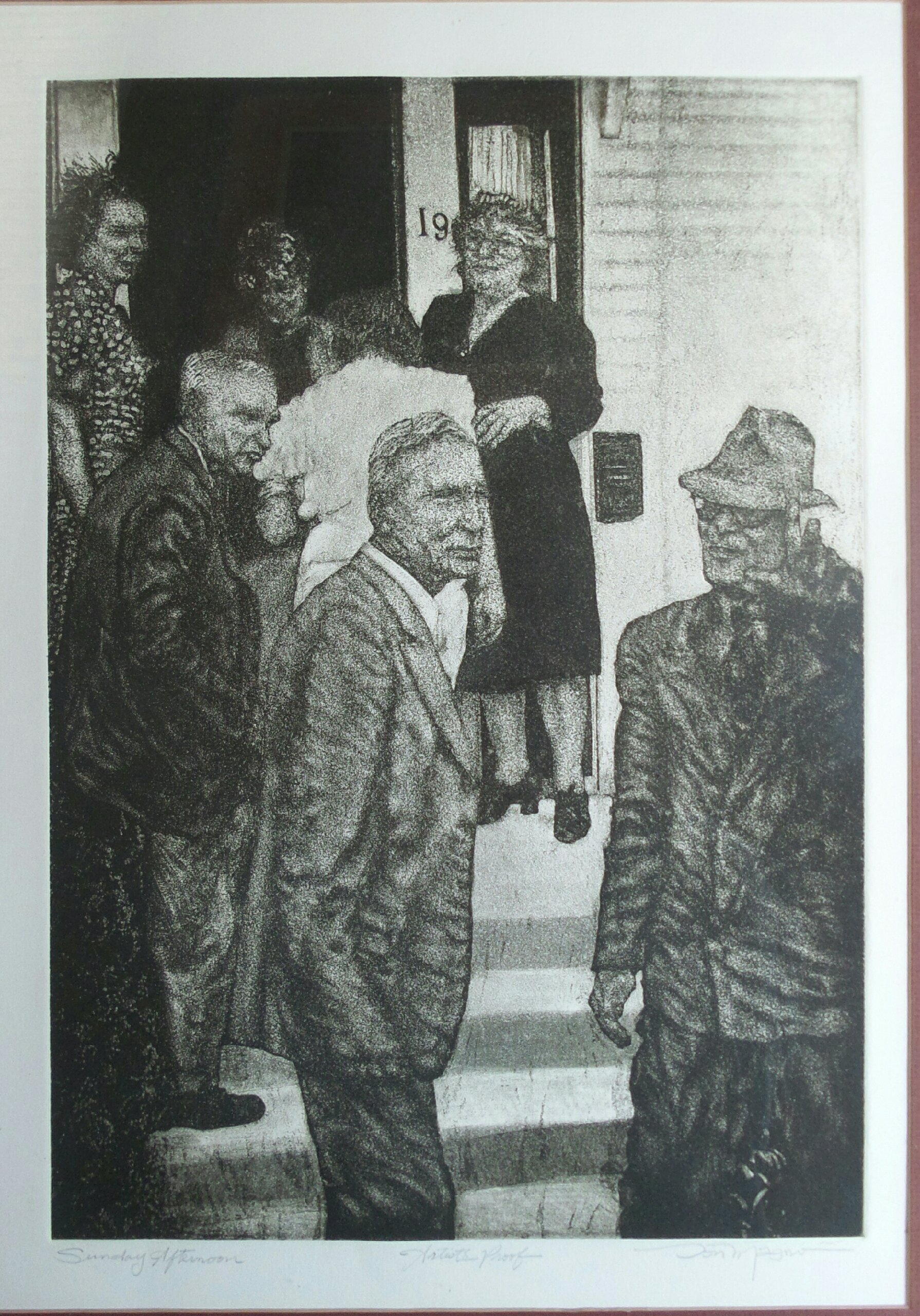 Sunday Afternoon Etching by Don Magno