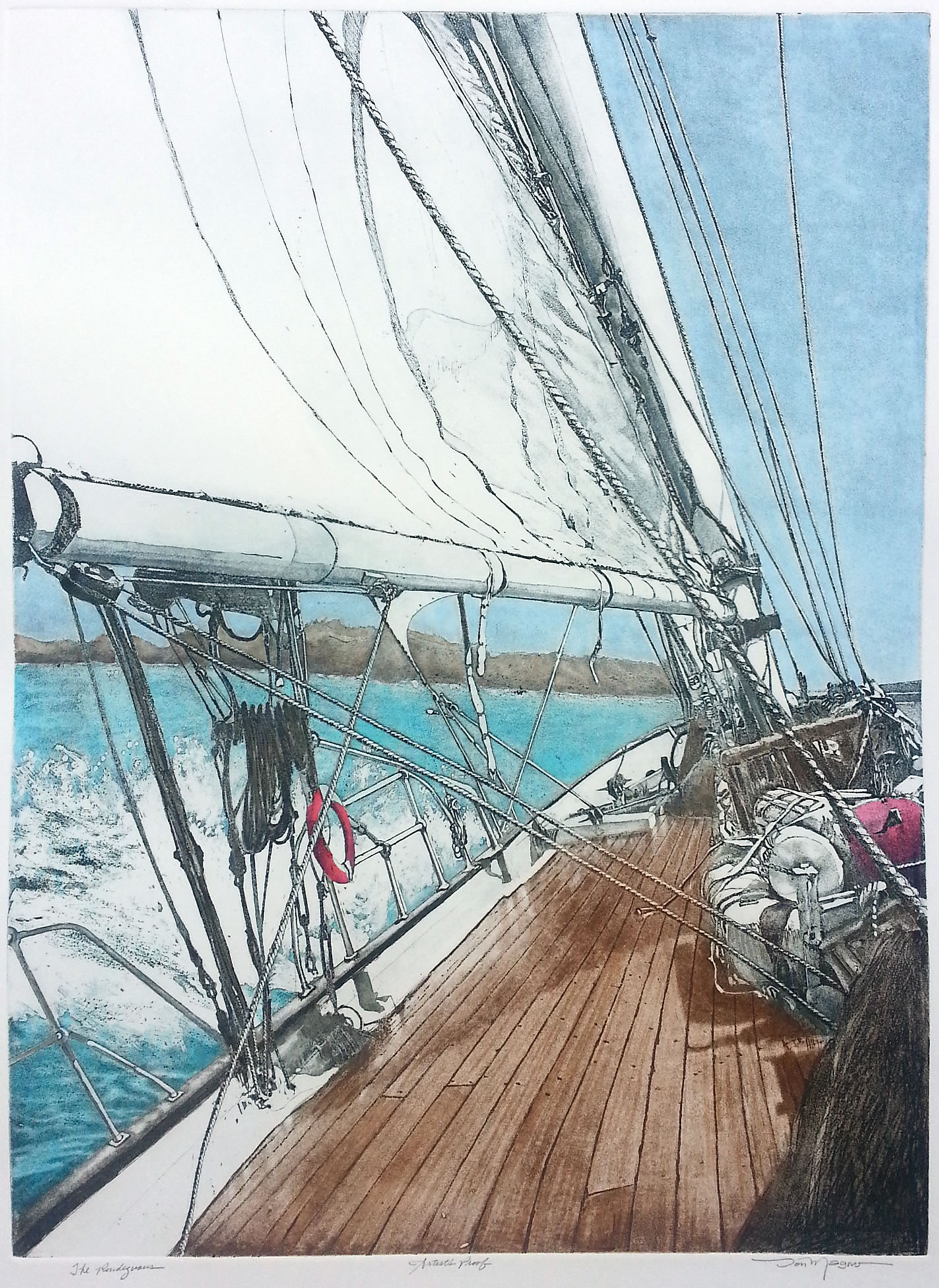 The Rendevous Etching by Don Magno